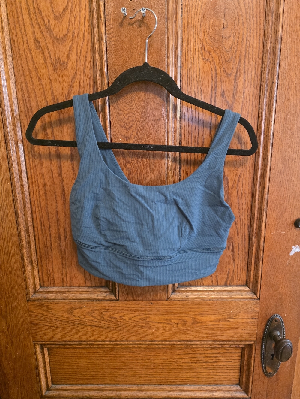 Lululemon Align Ribbed Sportsbra, Size 12- Green Jasper